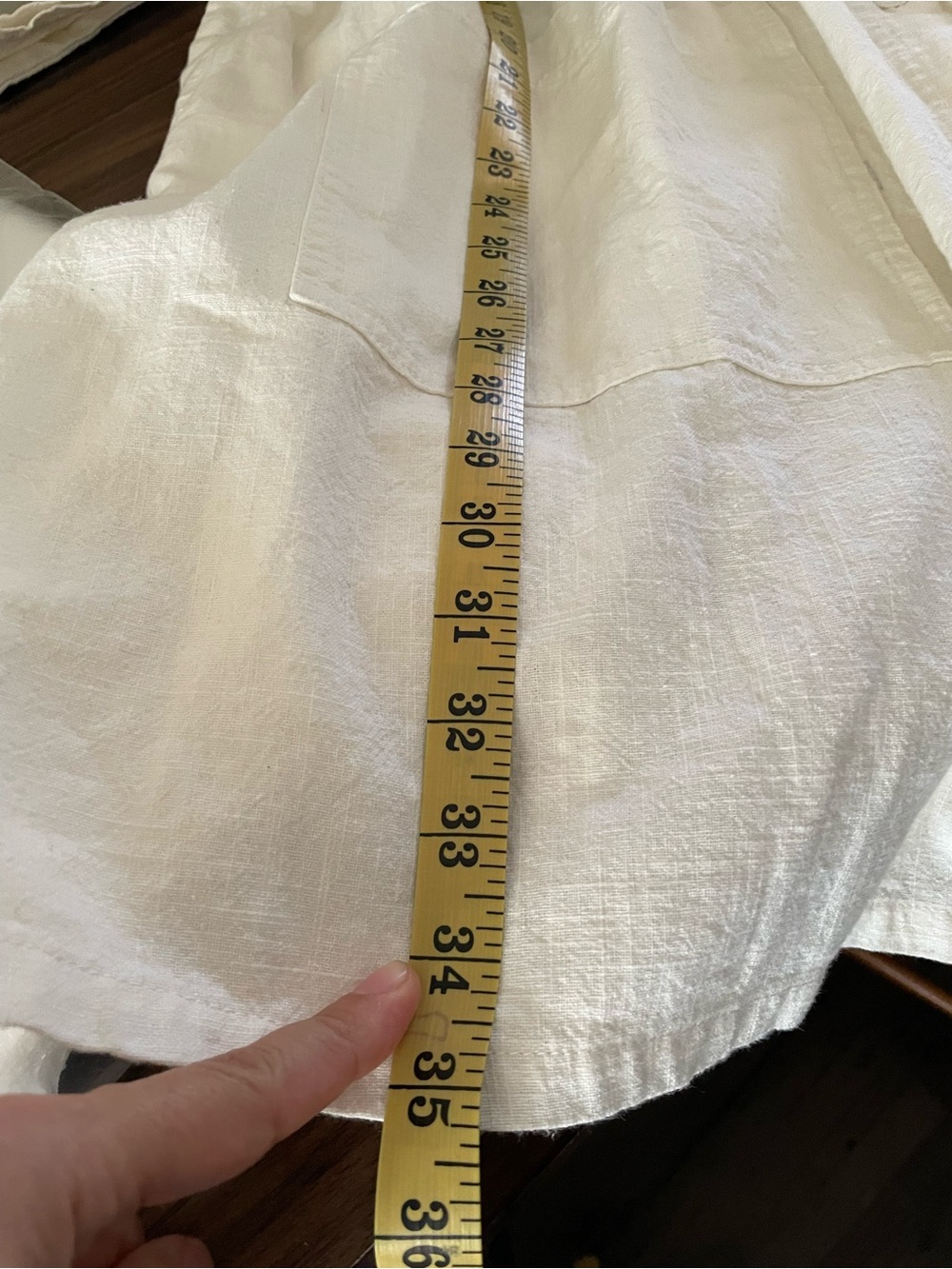 LF Markey Cream Linen Midi Button-Front Dress - Picture 6 of 6